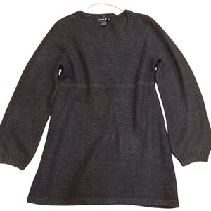 Style & Co. Crewneck Gray Sweater Classic Knit